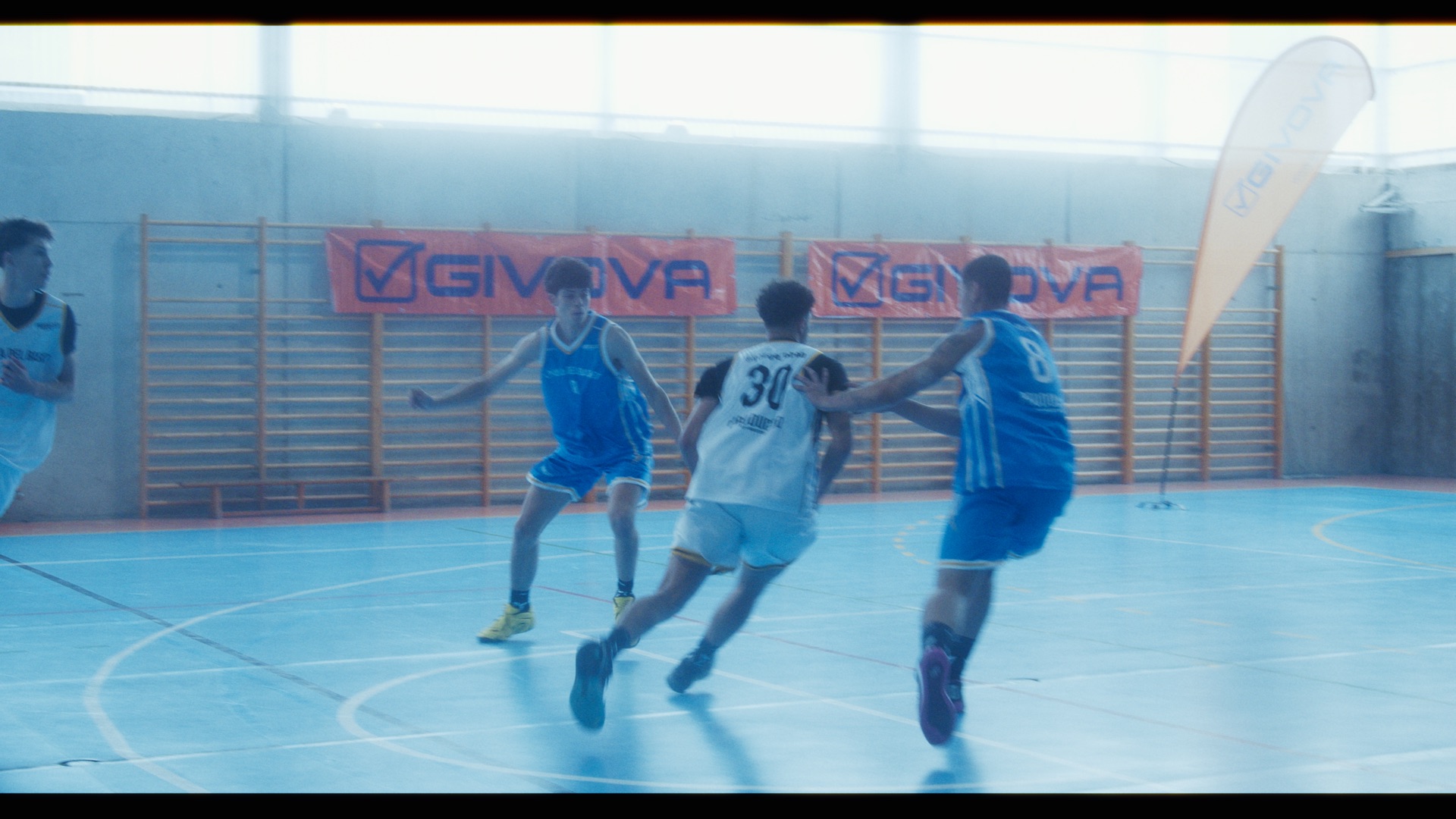 Acción 3x3 en el torneo