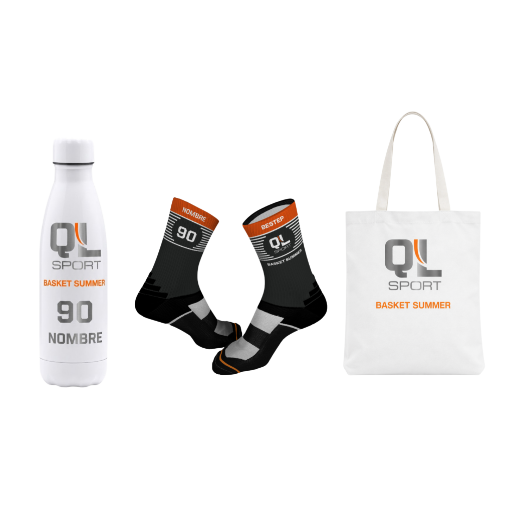 Pack: Botella, Calcetines y Totebag