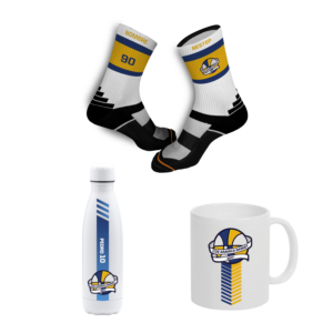 Pack: Calcetines Personalizados y Taza/Botella Aravaca Basket